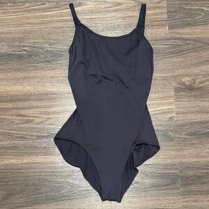 Capezio Black Leotard Bodysuit with Adjustable Straps